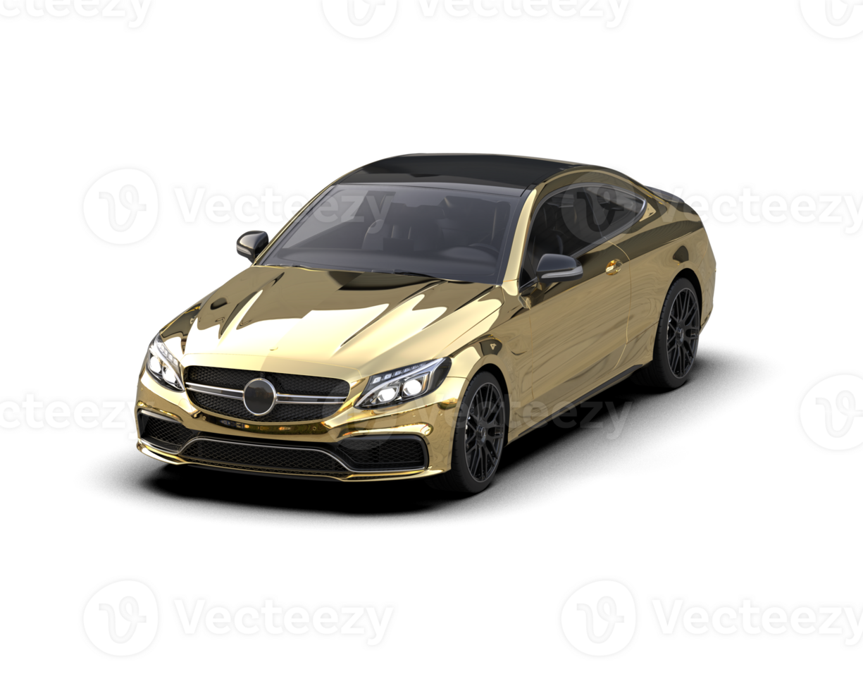 Realistic sport car isolated on background. 3d rendering - illustration png