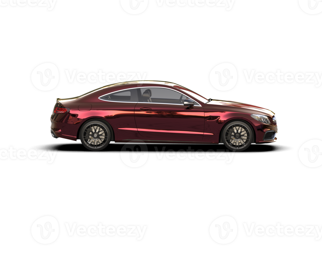 Realistic sport car isolated on background. 3d rendering - illustration png