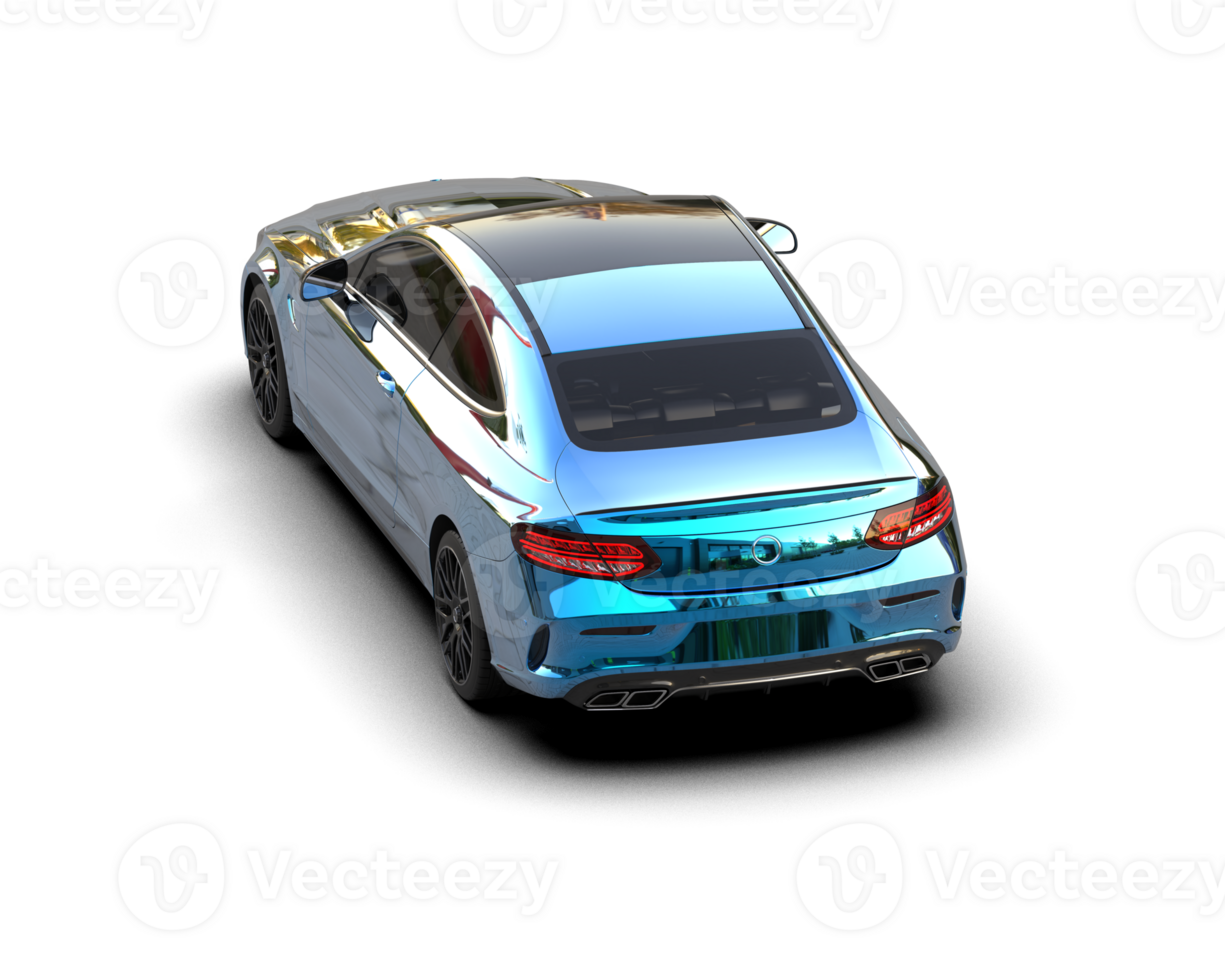 Realistic sport car isolated on background. 3d rendering - illustration png