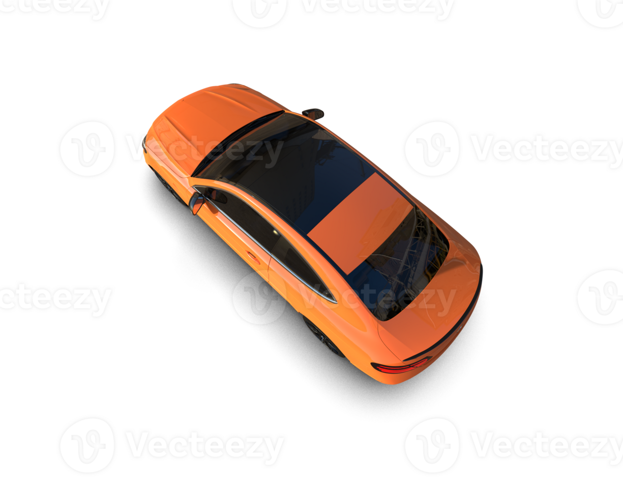 Realistic sport car isolated on background. 3d rendering - illustration png