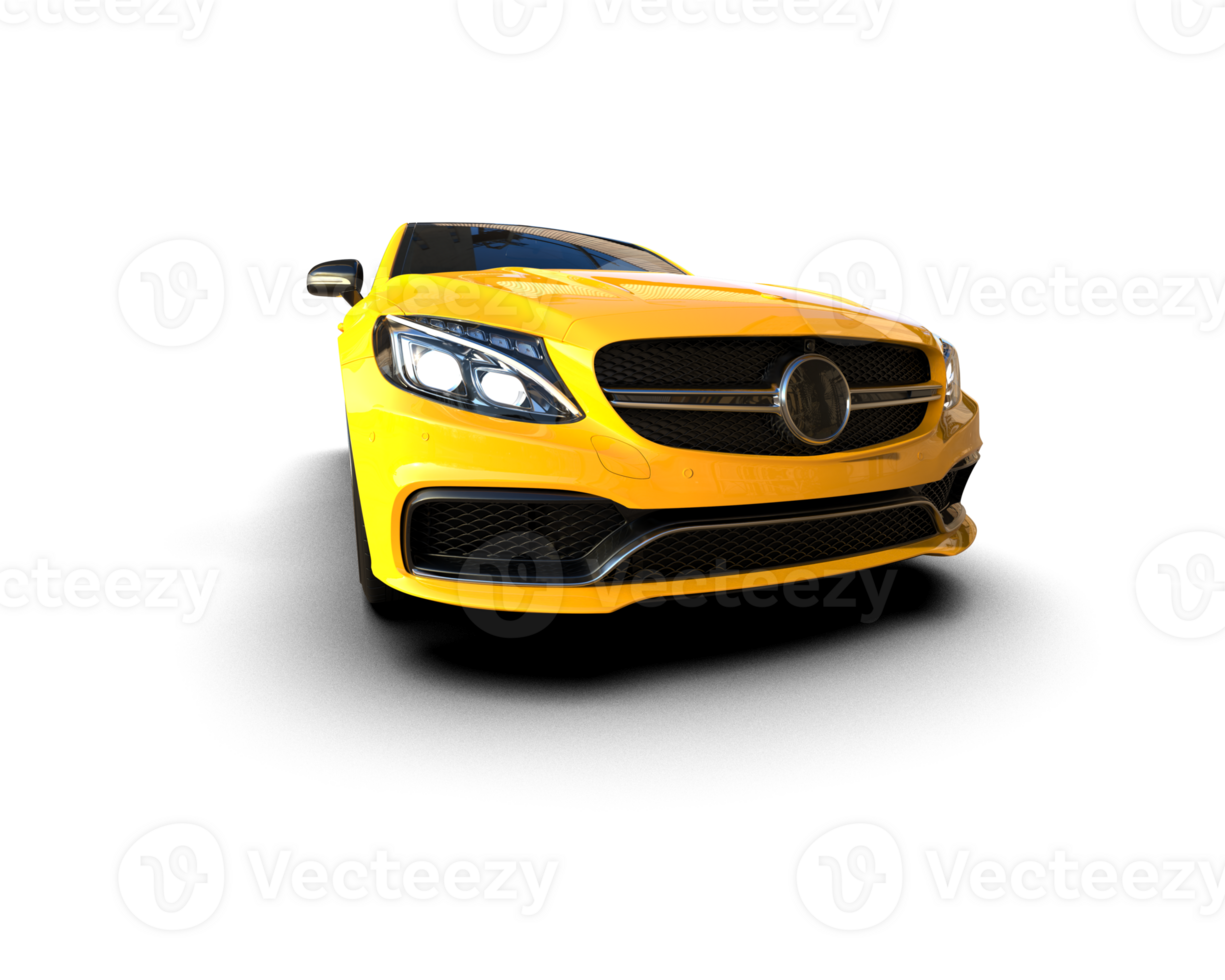 Realistic sport car isolated on background. 3d rendering - illustration png