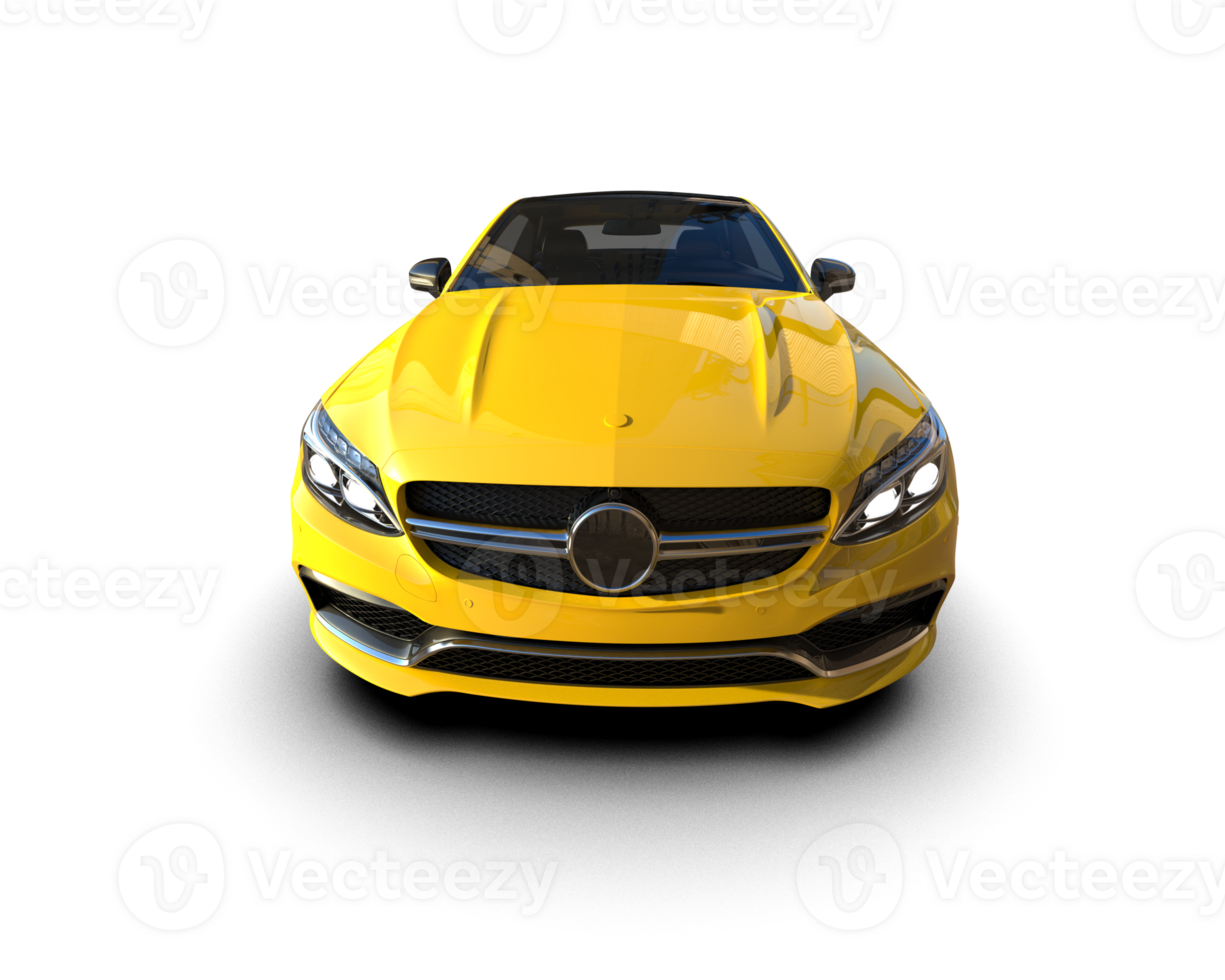 Realistic sport car isolated on background. 3d rendering - illustration png