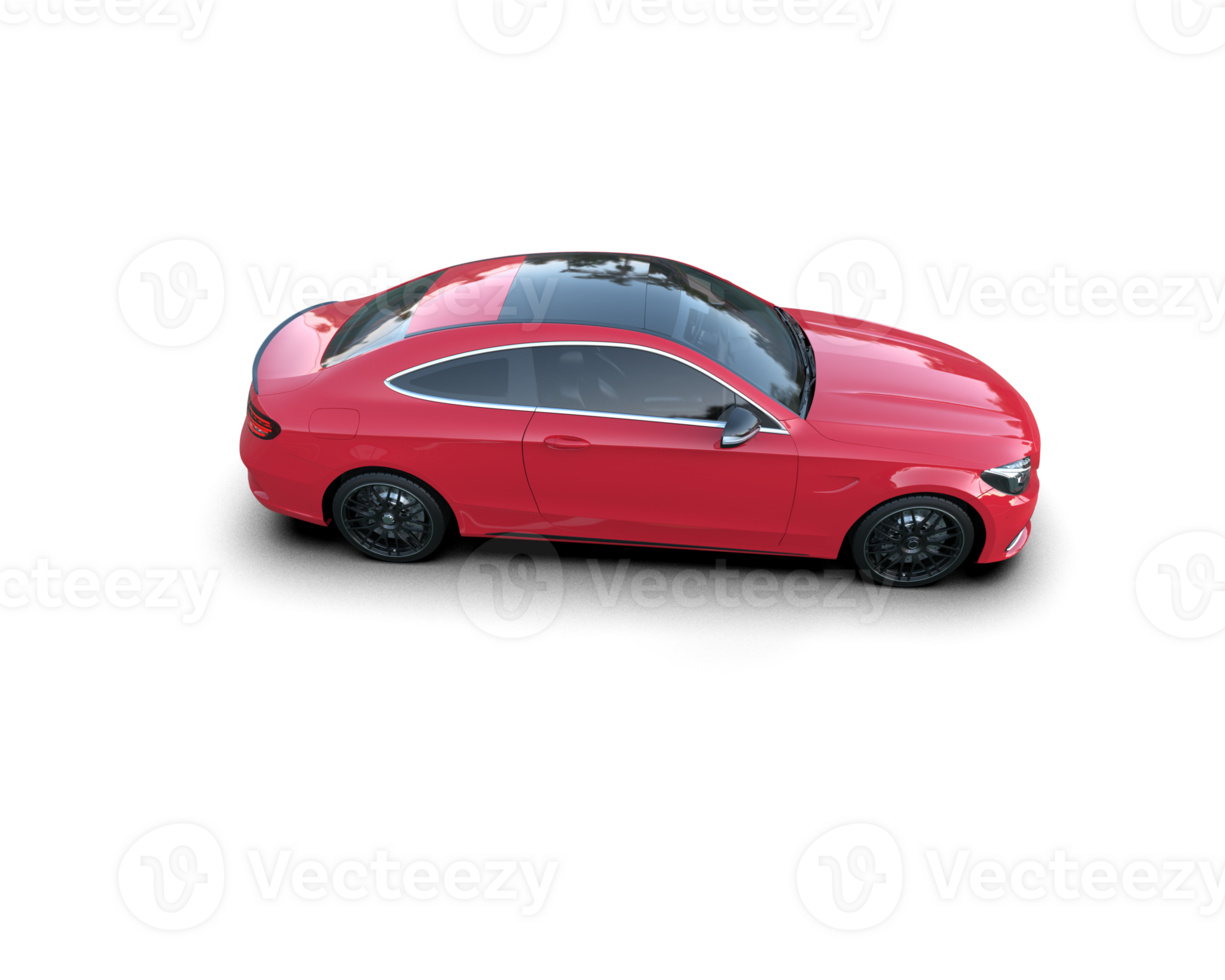 Realistic sport car isolated on background. 3d rendering - illustration png