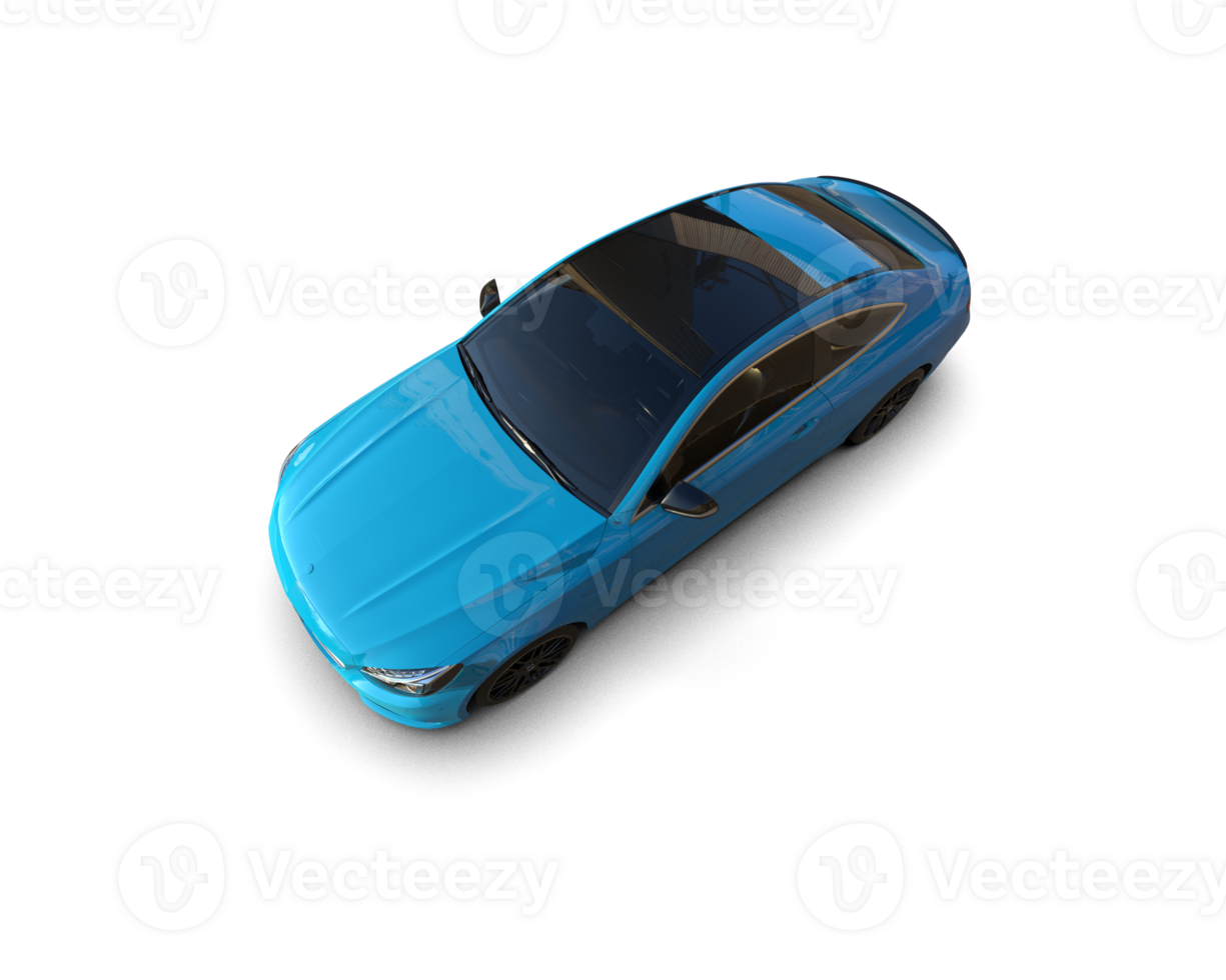 Realistic sport car isolated on background. 3d rendering - illustration png