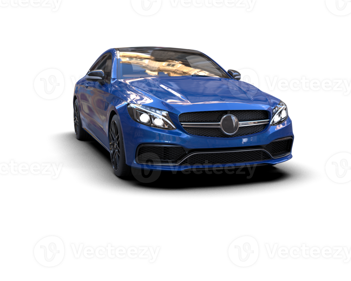Realistic sport car isolated on background. 3d rendering - illustration png