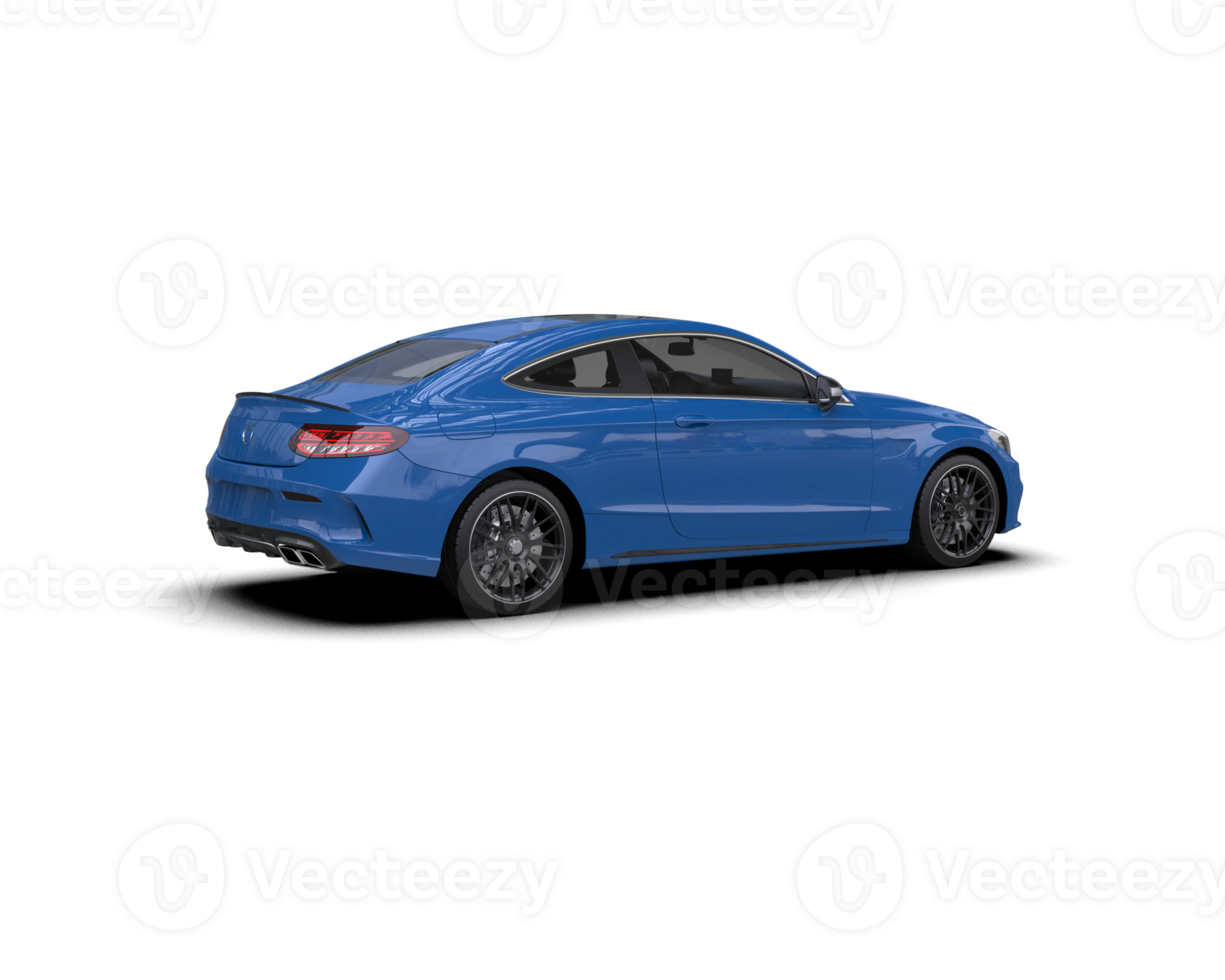 realistisk sport bil isolerat på bakgrund. 3d tolkning - illustration png