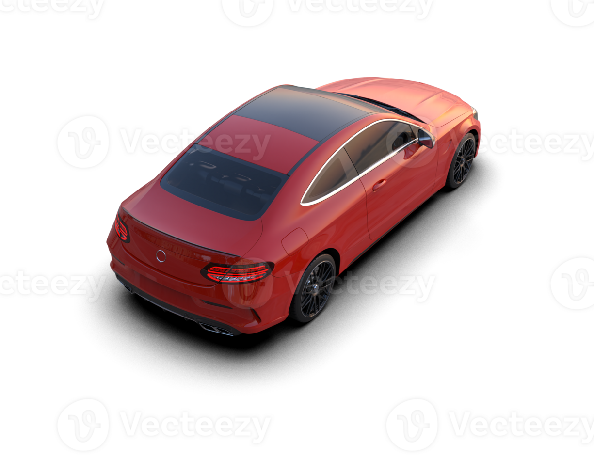 Realistic sport car isolated on background. 3d rendering - illustration png