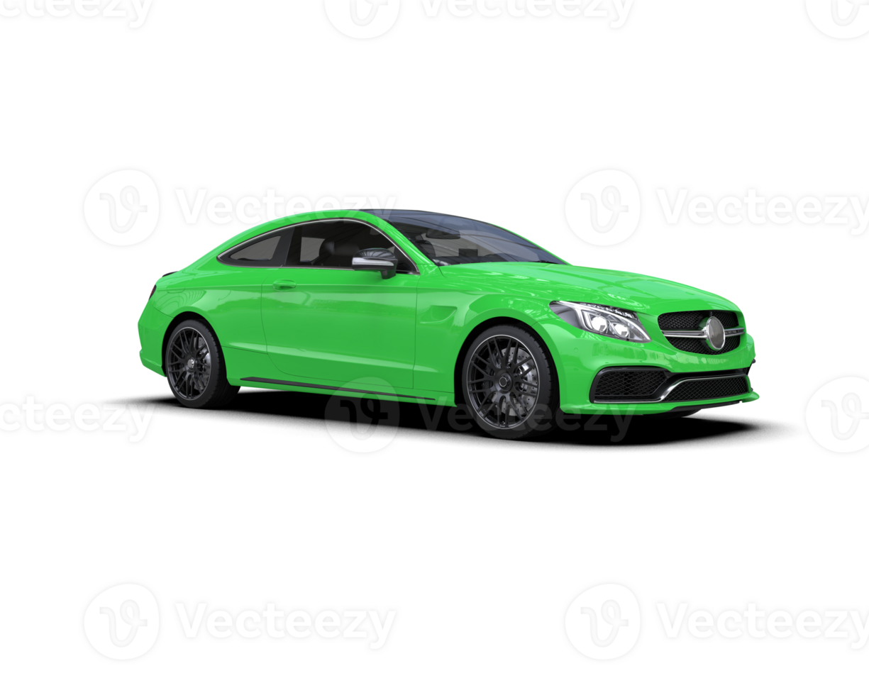 Realistic sport car isolated on background. 3d rendering - illustration png