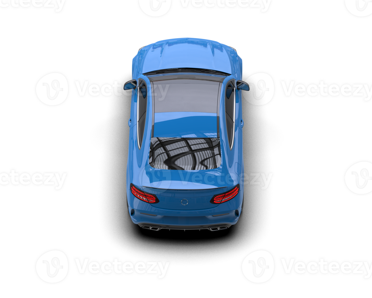 Realistic sport car isolated on background. 3d rendering - illustration png