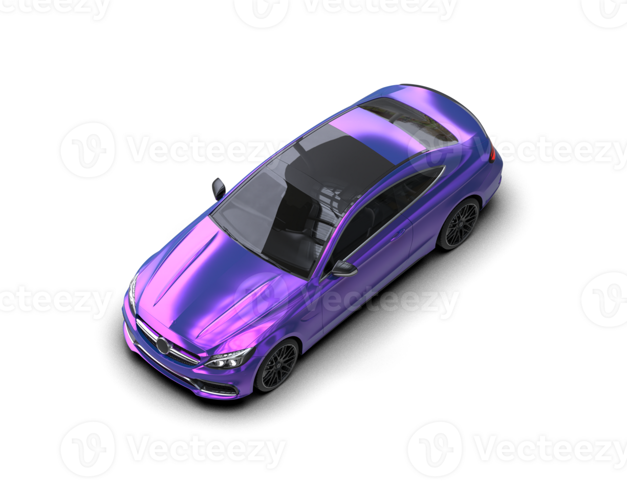 Realistic sport car isolated on background. 3d rendering - illustration png