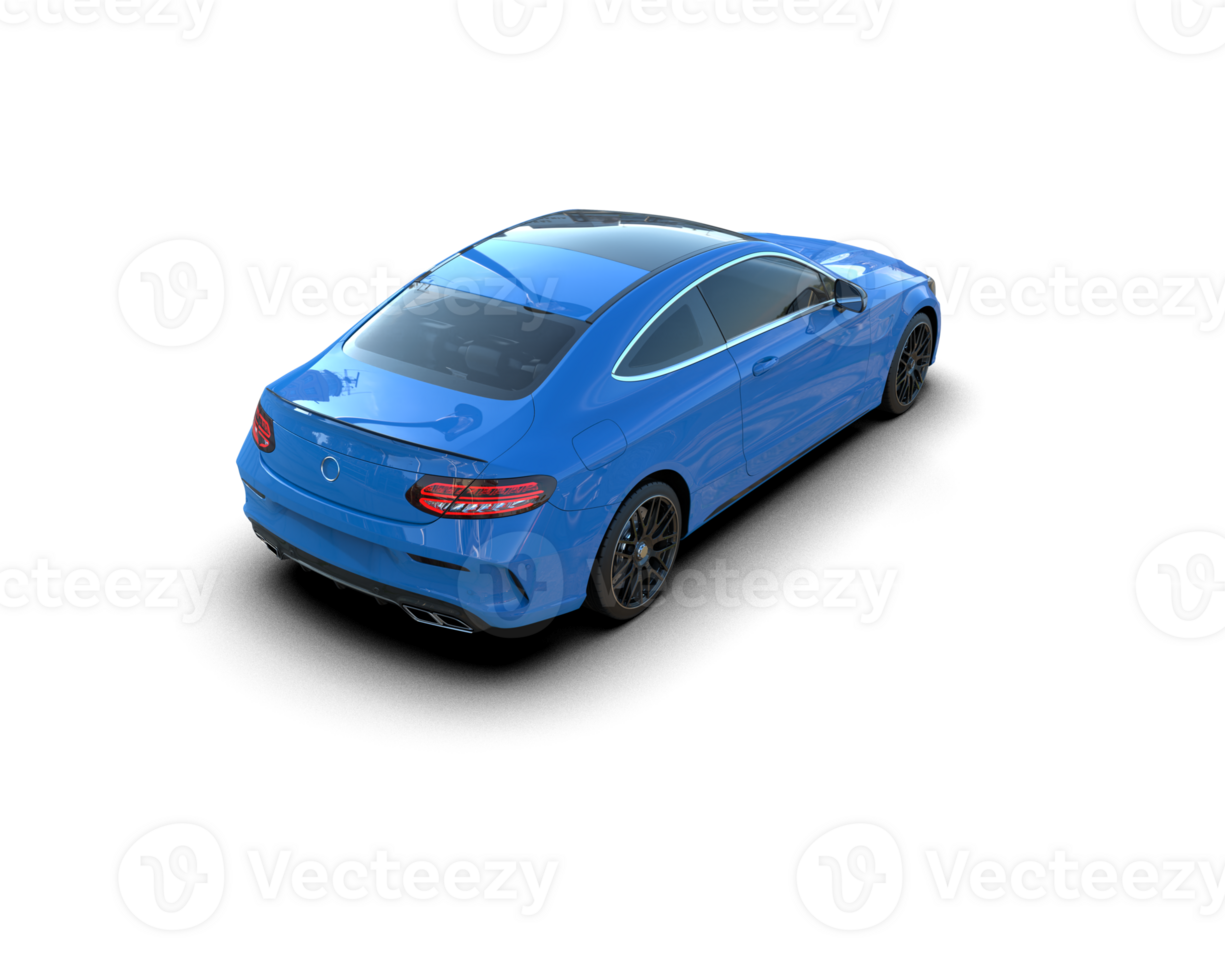 Realistic sport car isolated on background. 3d rendering - illustration png