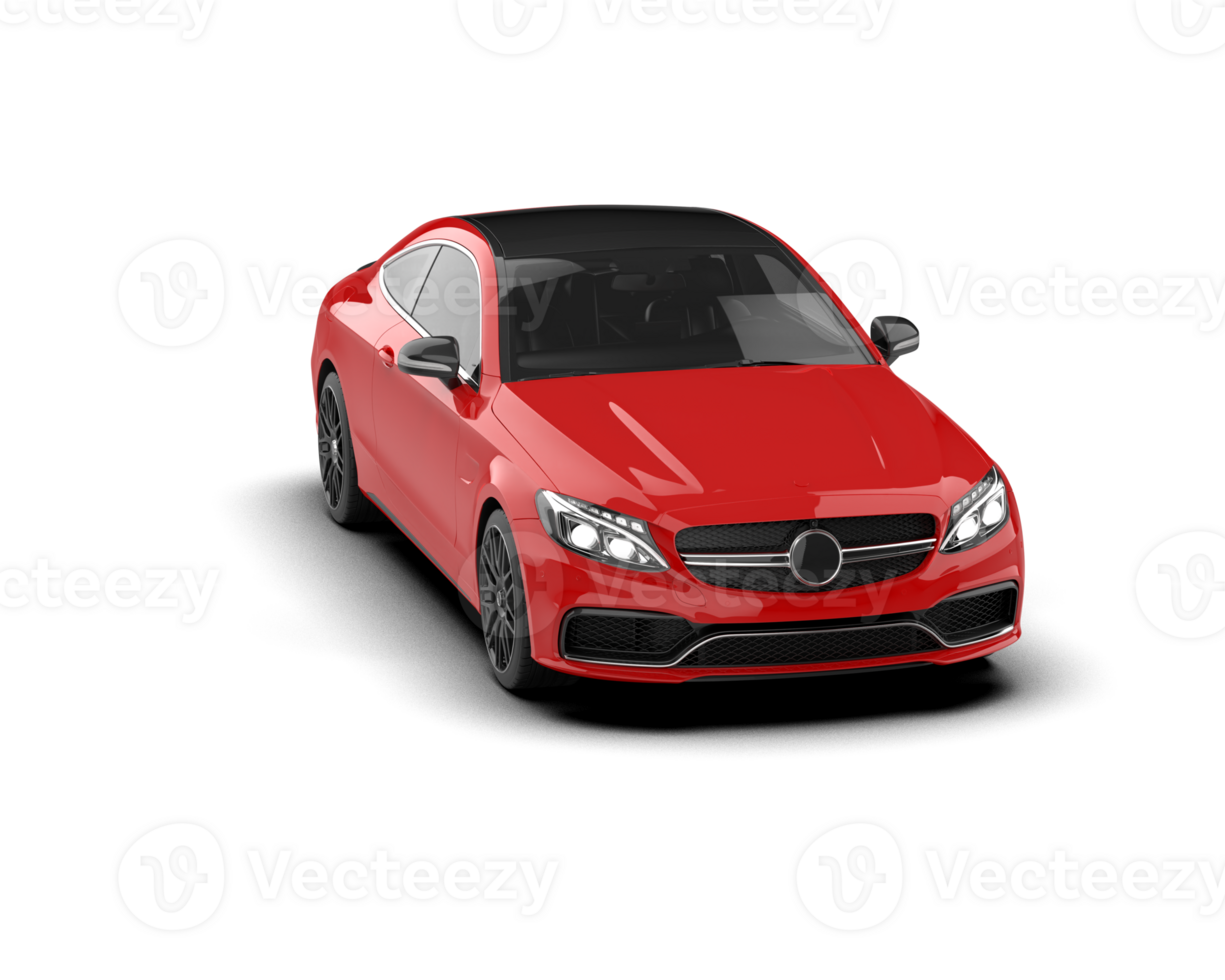 Realistic sport car isolated on background. 3d rendering - illustration png