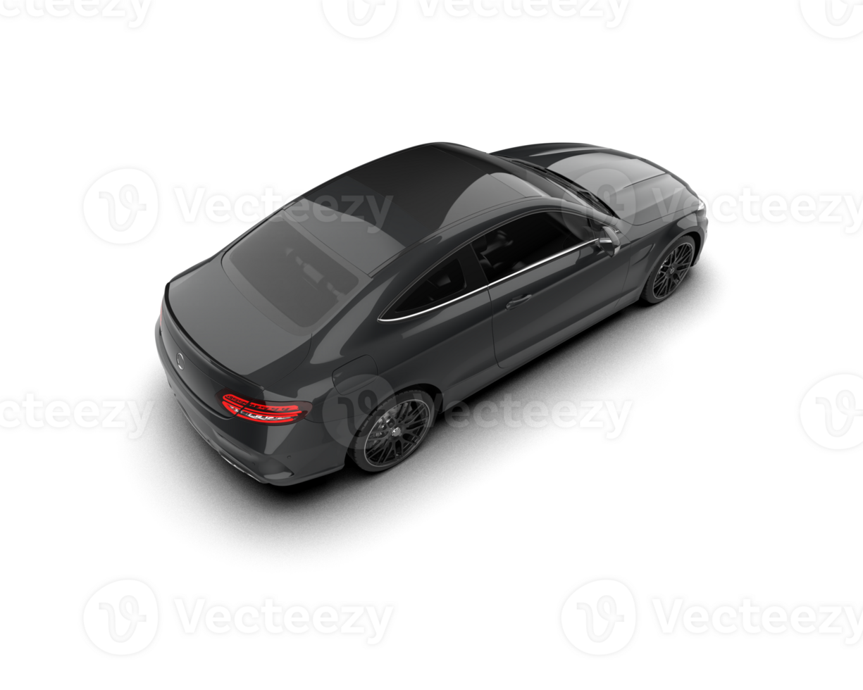 Realistic sport car isolated on background. 3d rendering - illustration png