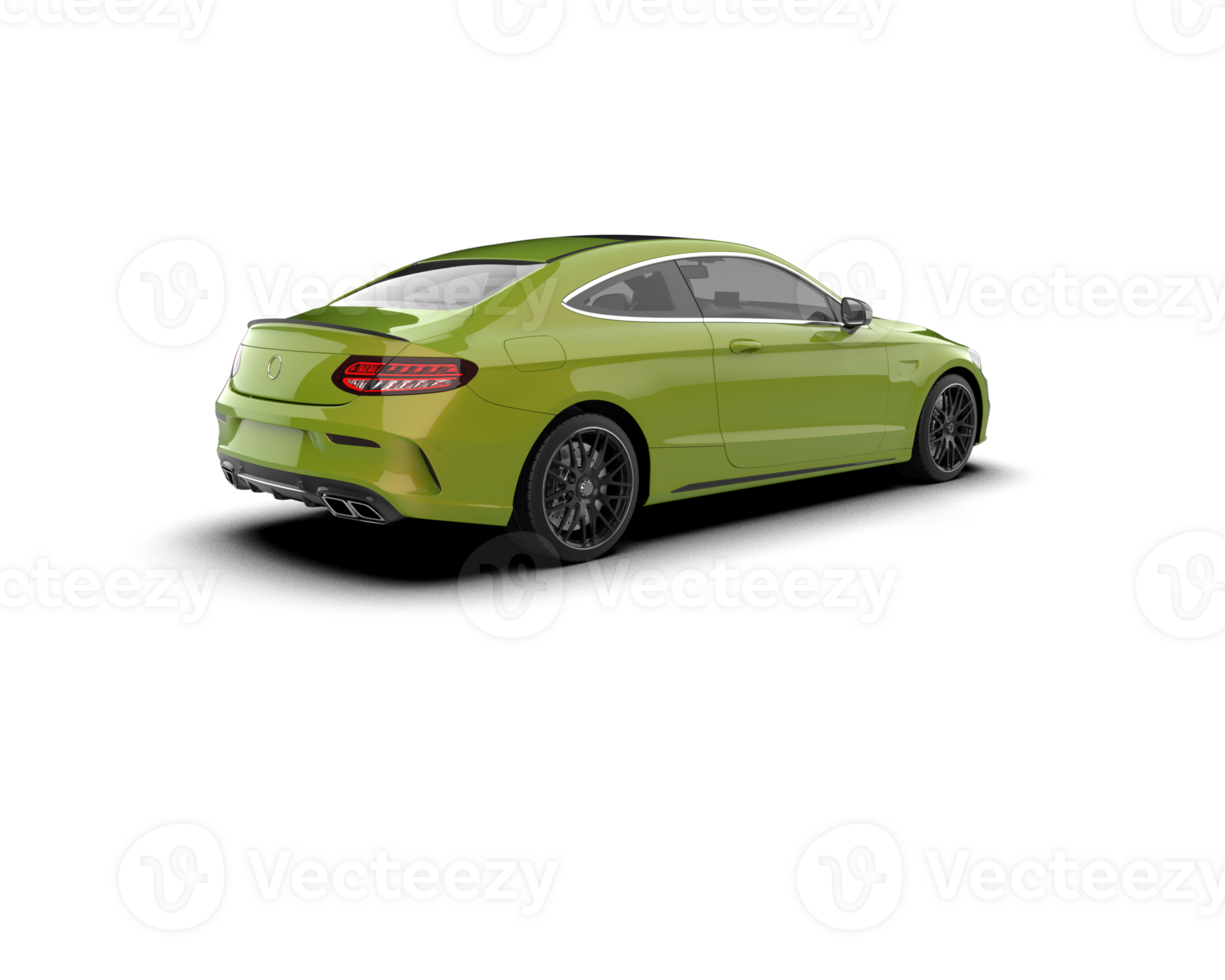 Realistic sport car isolated on background. 3d rendering - illustration png