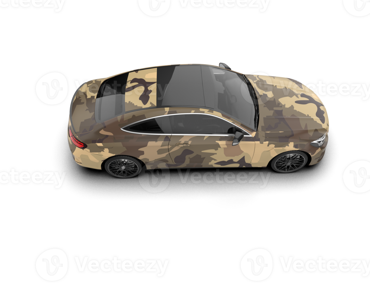 Realistic sport car isolated on background. 3d rendering - illustration png