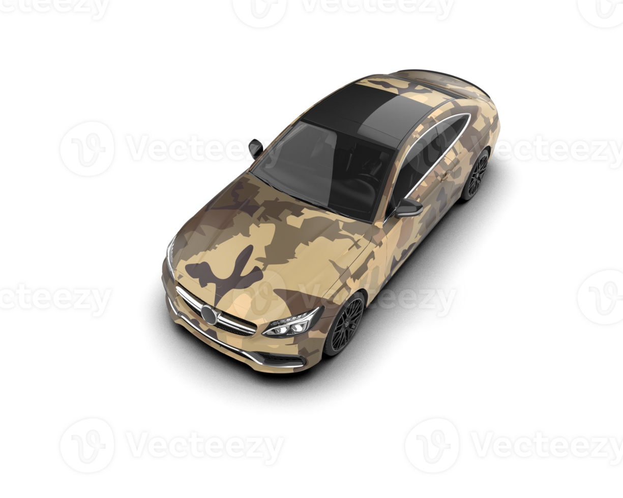 Realistic sport car isolated on background. 3d rendering - illustration png