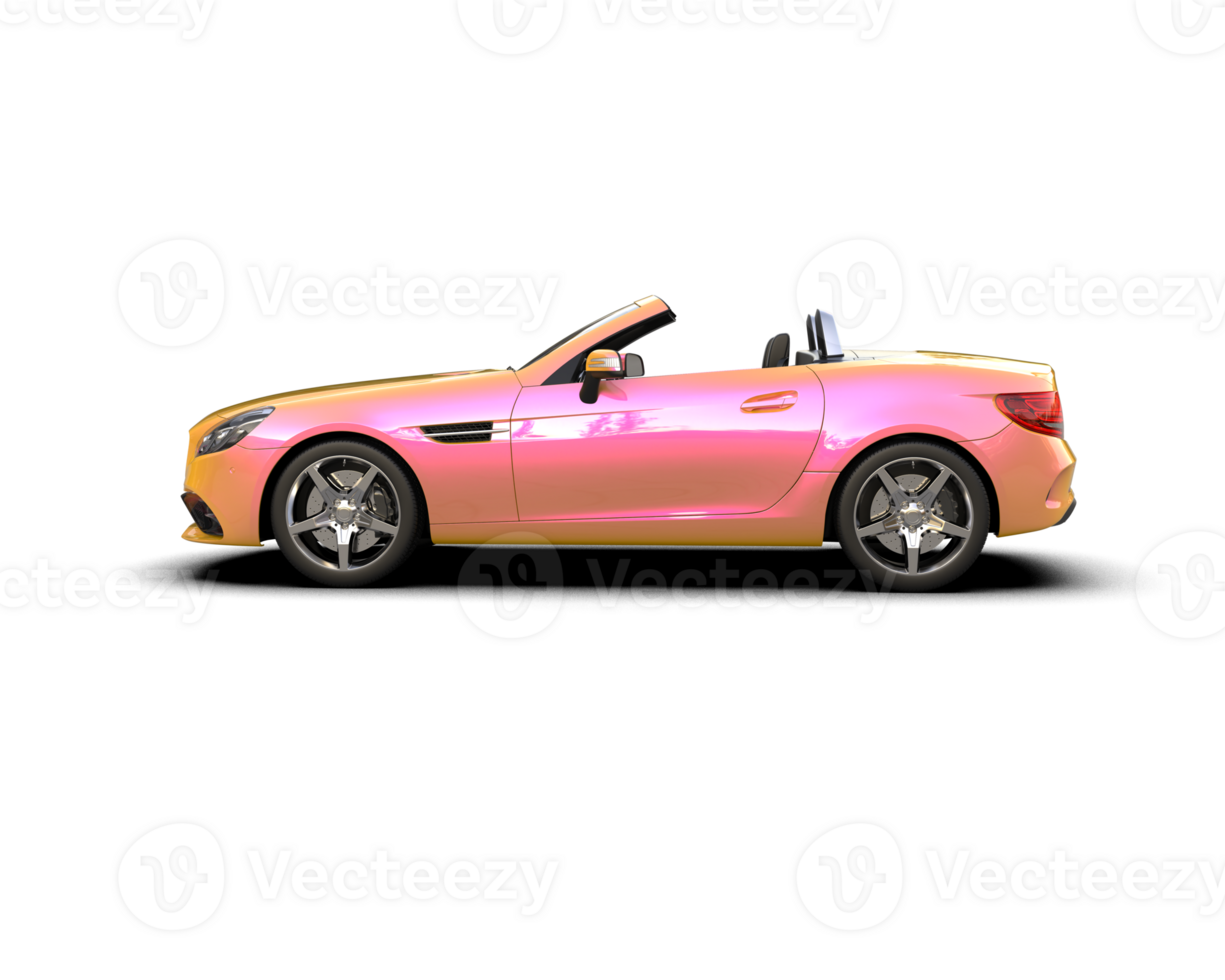 Realistic sport car isolated on background. 3d rendering - illustration png