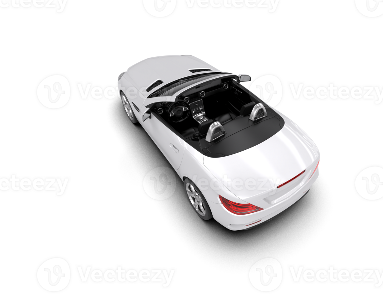 Realistic sport car isolated on background. 3d rendering - illustration png
