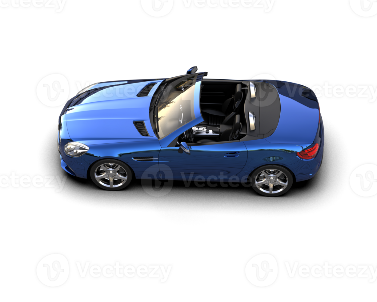 Realistic sport car isolated on background. 3d rendering - illustration png