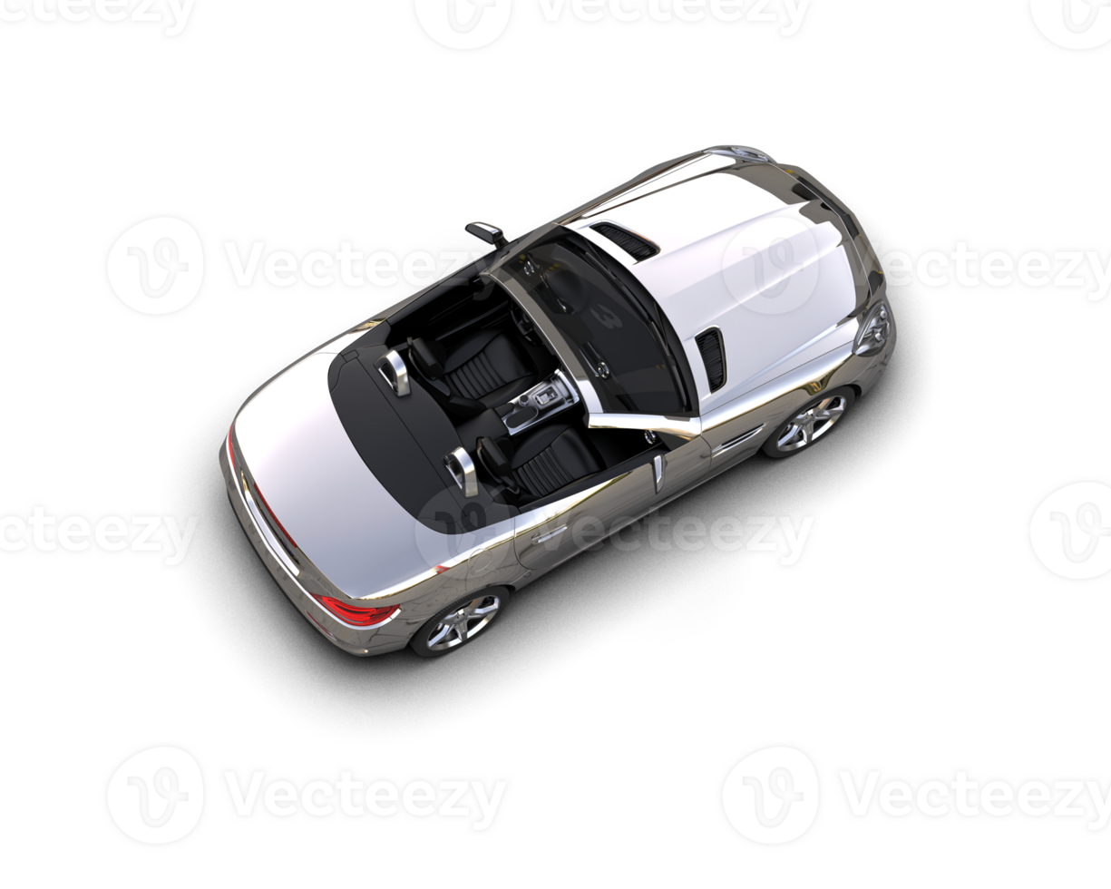 Realistic sport car isolated on background. 3d rendering - illustration png