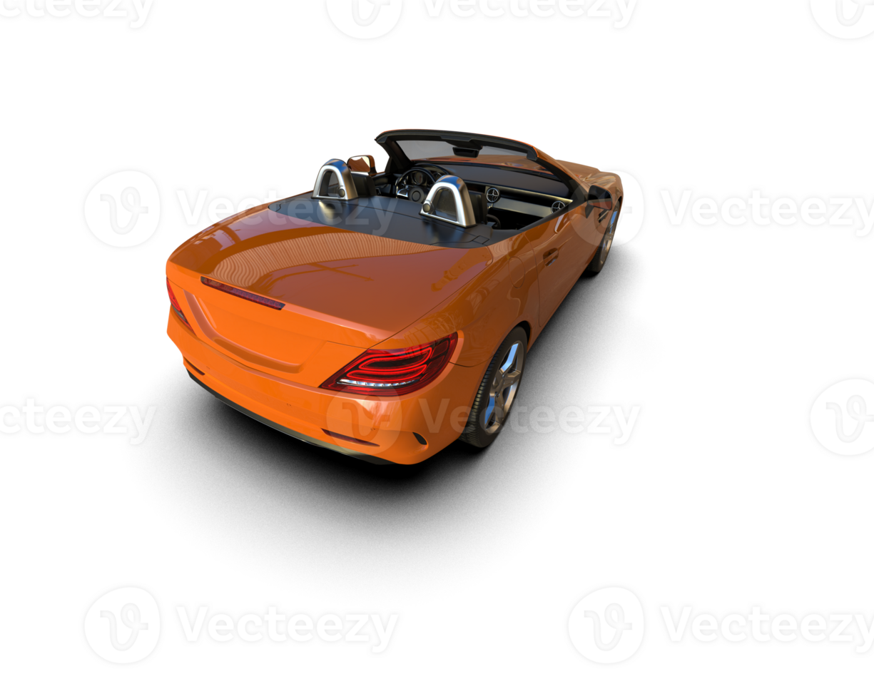 Realistic sport car isolated on background. 3d rendering - illustration png