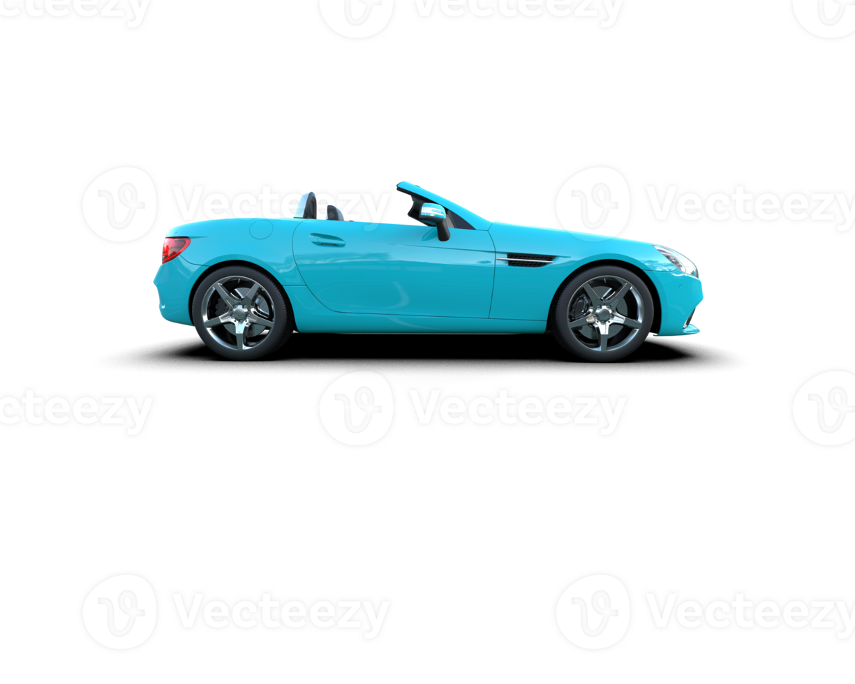Realistic sport car isolated on background. 3d rendering - illustration png