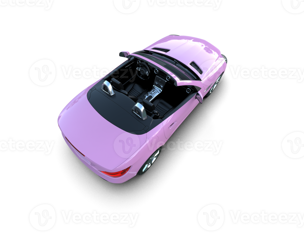 Realistic sport car isolated on background. 3d rendering - illustration png
