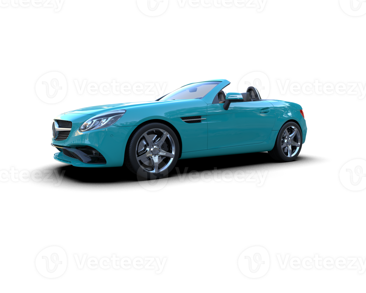 Realistic sport car isolated on background. 3d rendering - illustration png