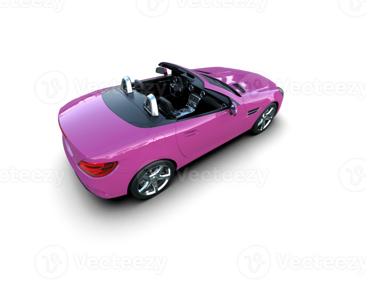 Realistic sport car isolated on background. 3d rendering - illustration png