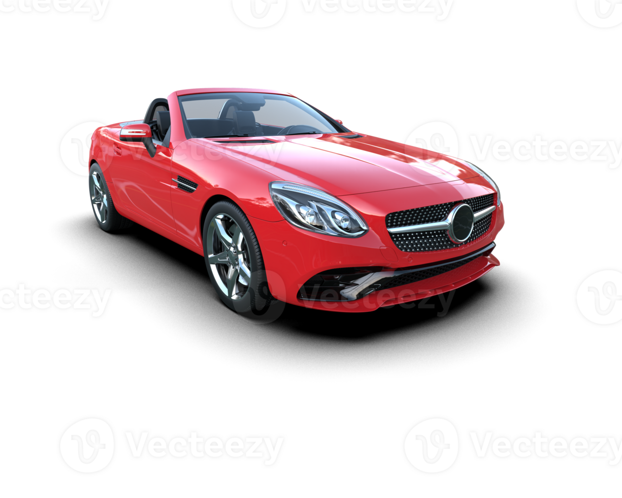 Realistic sport car isolated on background. 3d rendering - illustration png
