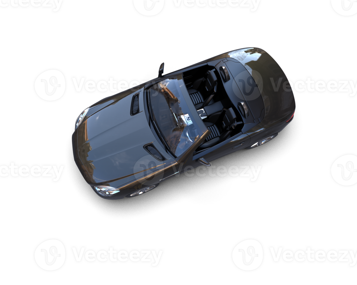 Realistic sport car isolated on background. 3d rendering - illustration png
