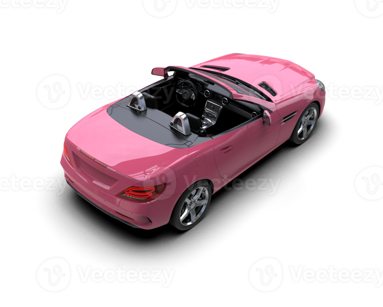 Realistic sport car isolated on background. 3d rendering - illustration png