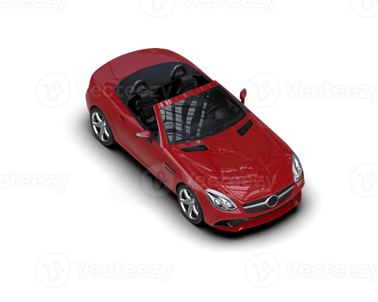 Realistic sport car isolated on background. 3d rendering - illustration png