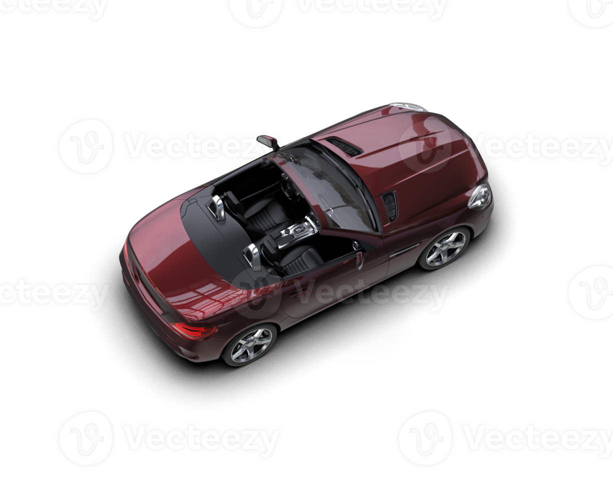 Realistic sport car isolated on background. 3d rendering - illustration png