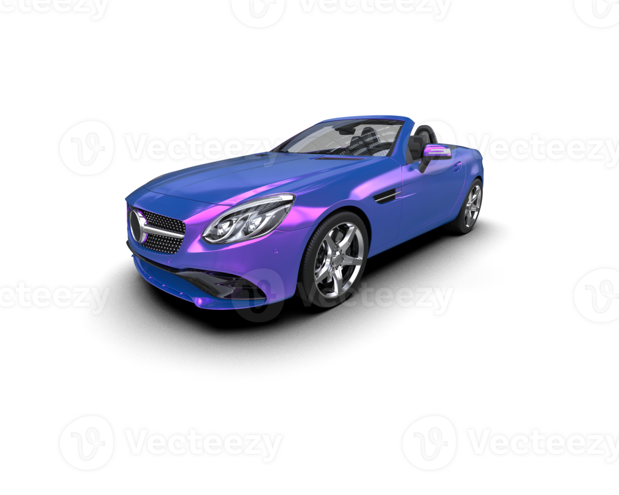 Realistic sport car isolated on background. 3d rendering - illustration png