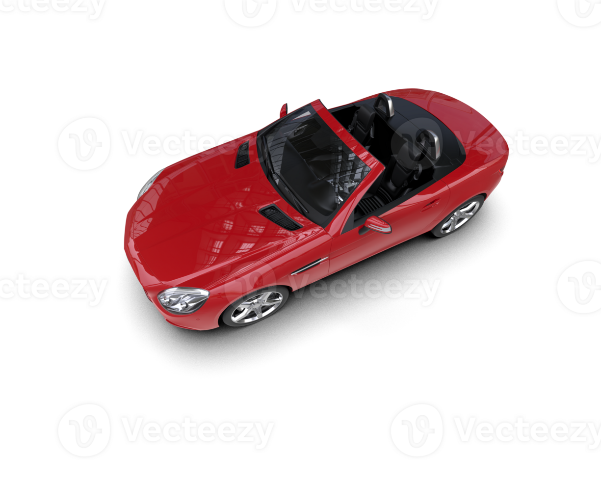 Realistic sport car isolated on background. 3d rendering - illustration png