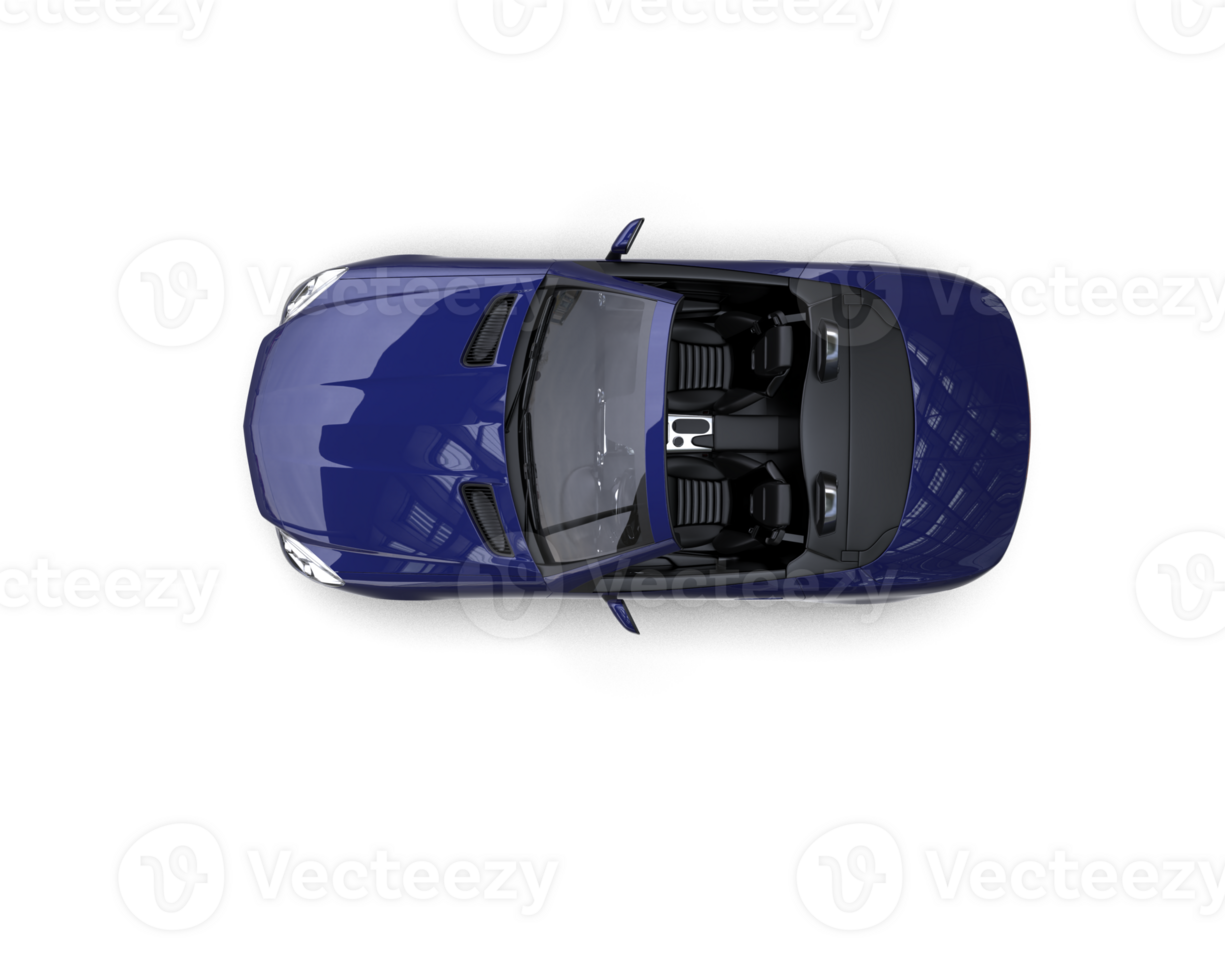 Realistic sport car isolated on background. 3d rendering - illustration png