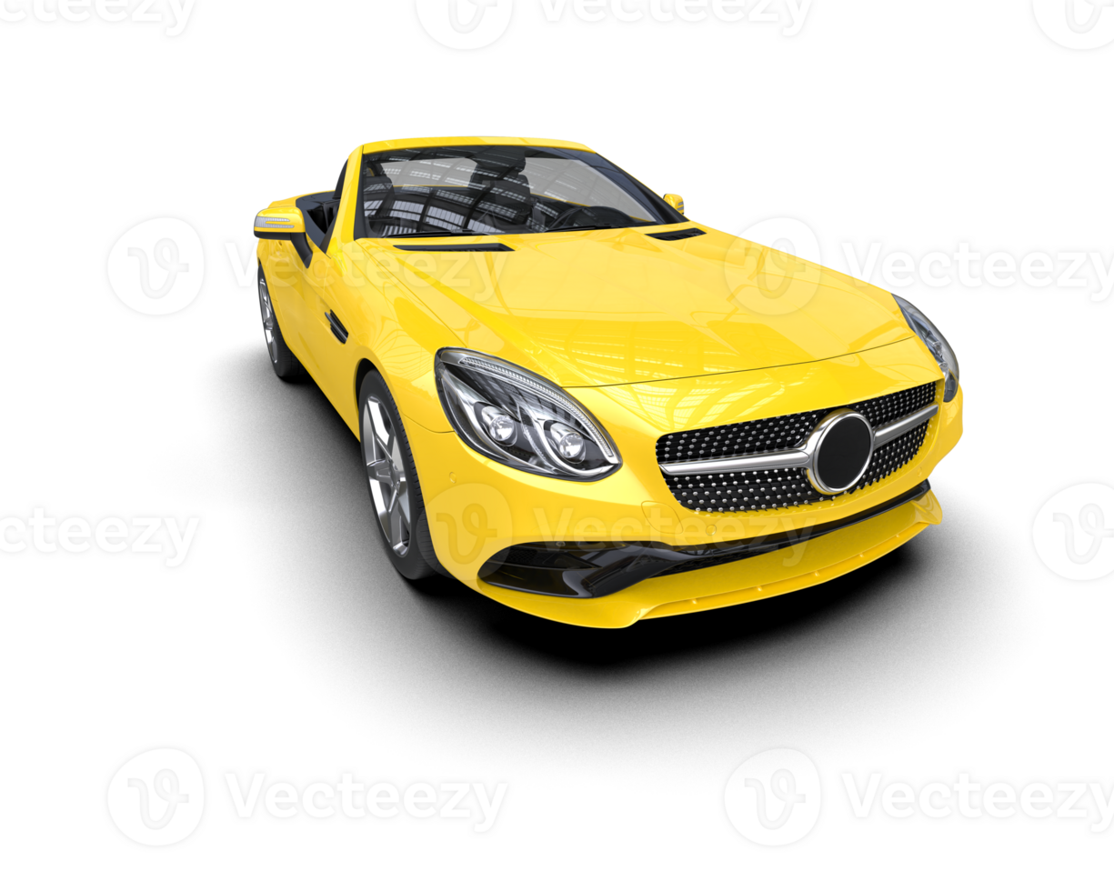 Realistic sport car isolated on background. 3d rendering - illustration png