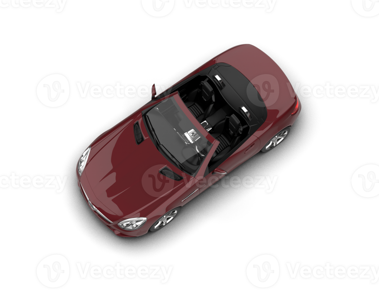 Realistic sport car isolated on background. 3d rendering - illustration png