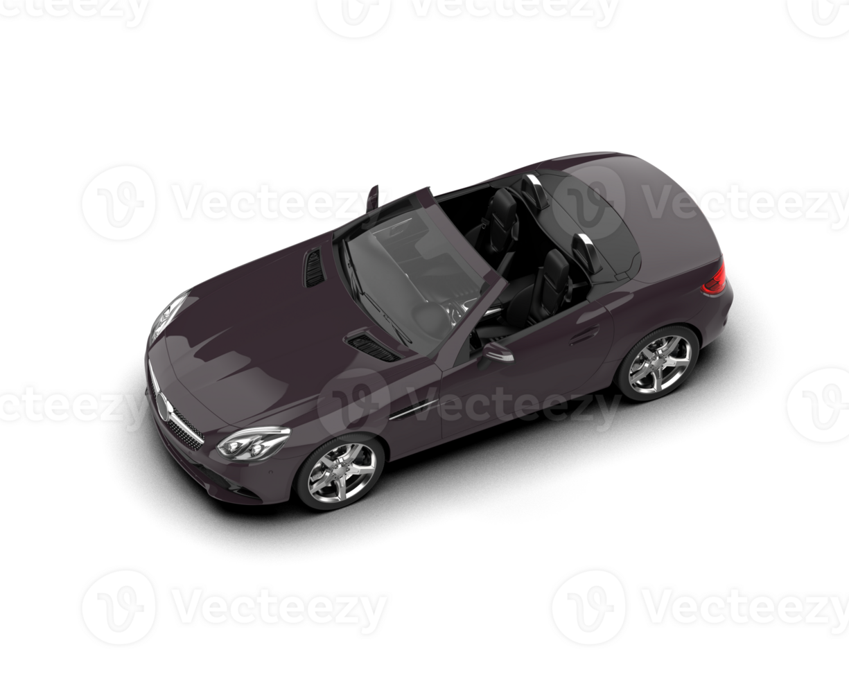 Realistic sport car isolated on background. 3d rendering - illustration png