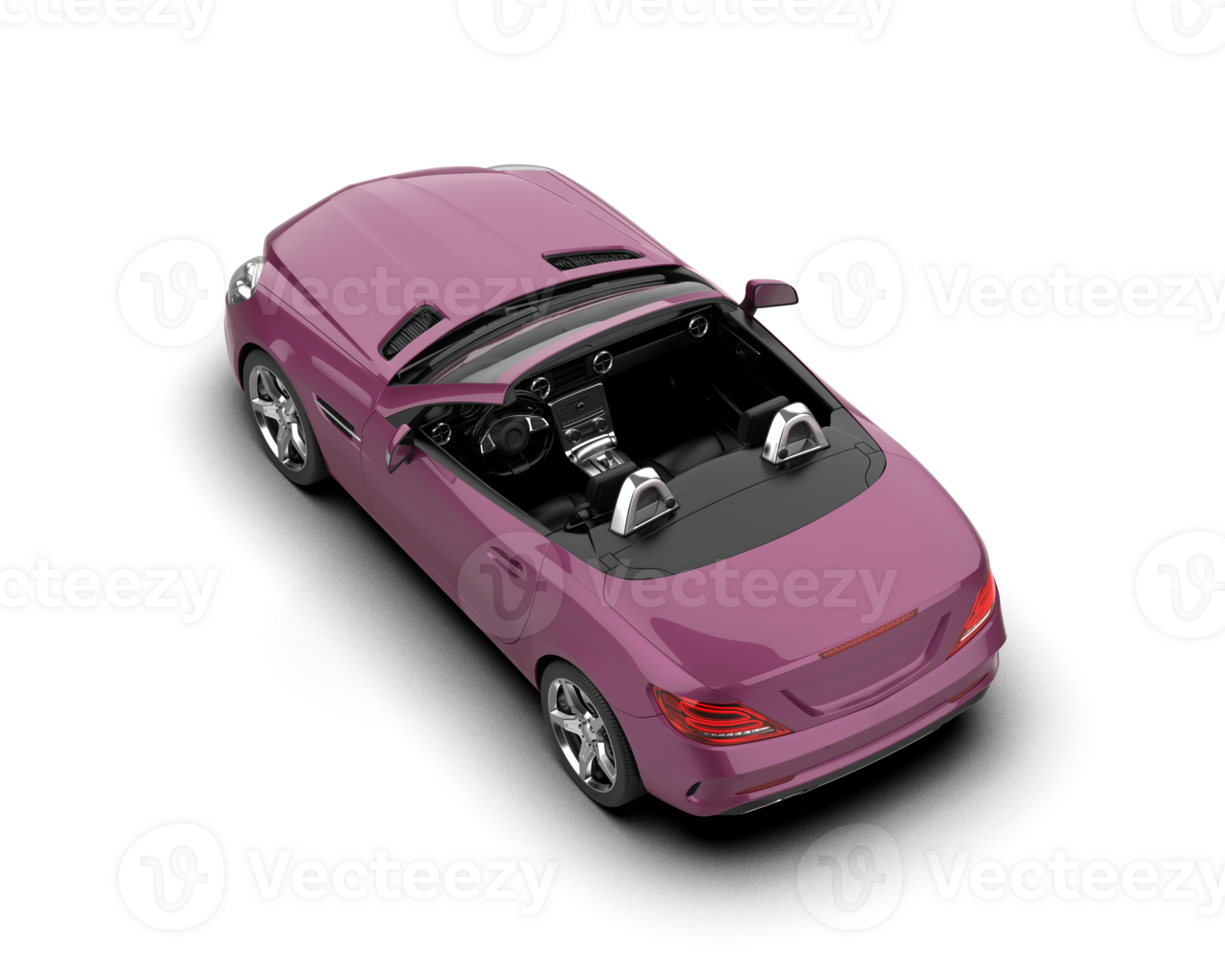 Realistic sport car isolated on background. 3d rendering - illustration png