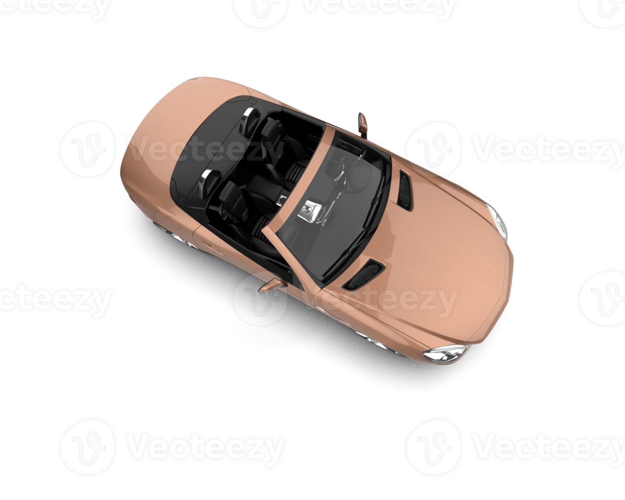 Realistic sport car isolated on background. 3d rendering - illustration png