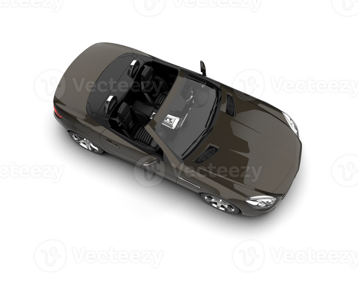 Realistic sport car isolated on background. 3d rendering - illustration png