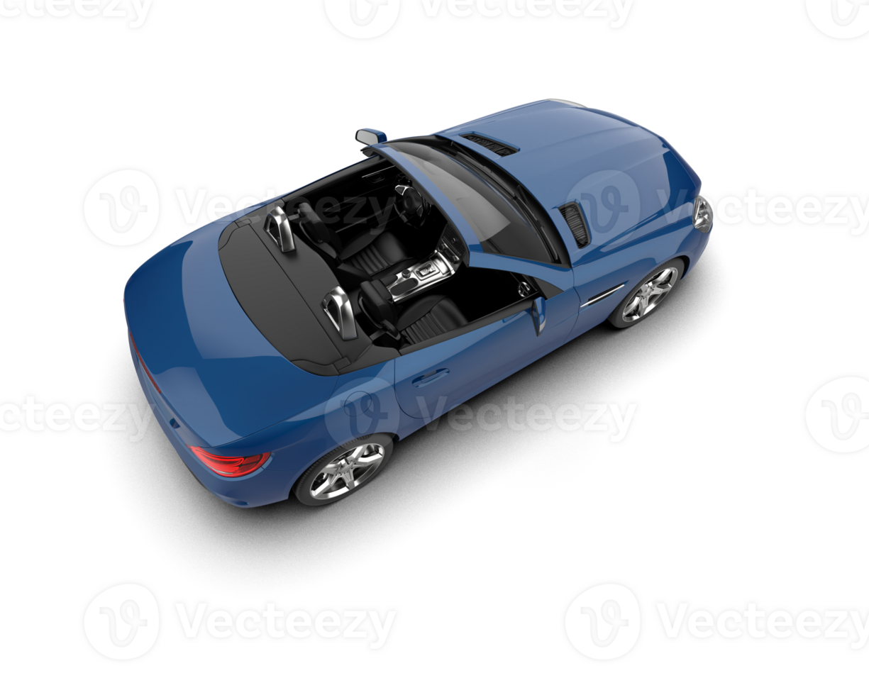 Realistic sport car isolated on background. 3d rendering - illustration png