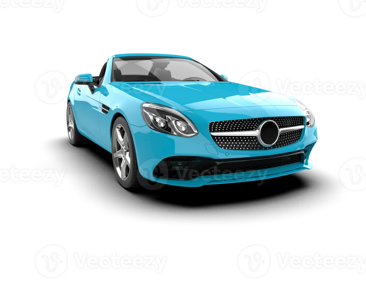 Realistic sport car isolated on background. 3d rendering - illustration png