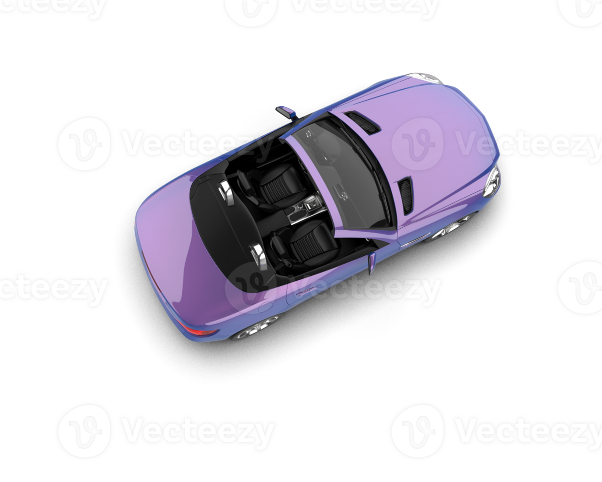 Realistic sport car isolated on background. 3d rendering - illustration png