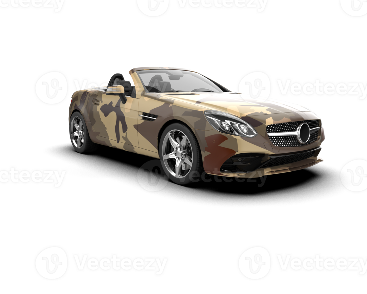 Realistic sport car isolated on background. 3d rendering - illustration png