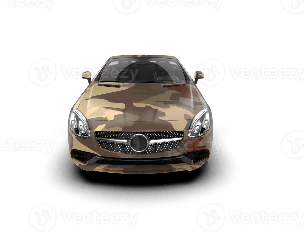 Realistic sport car isolated on background. 3d rendering - illustration png