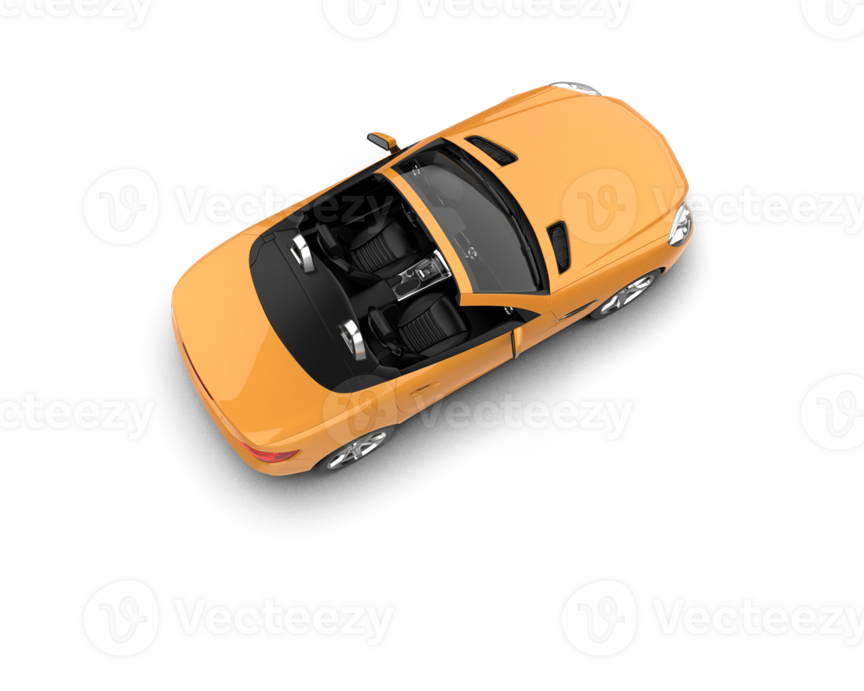 Realistic sport car isolated on background. 3d rendering - illustration png