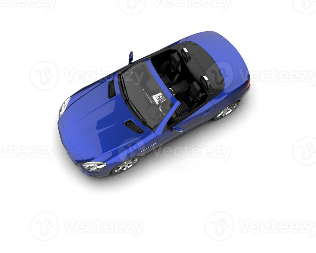 Realistic sport car isolated on background. 3d rendering - illustration png